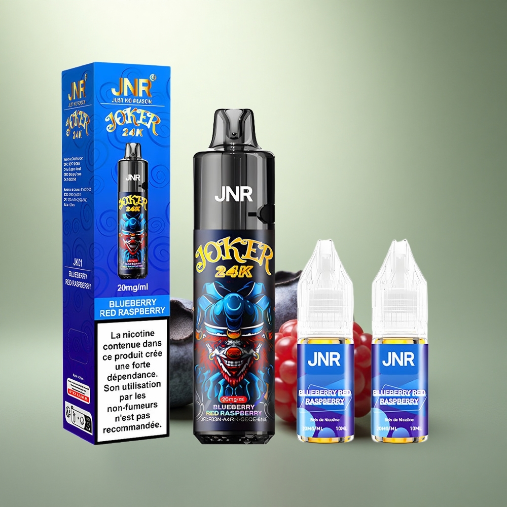 JNR Joker 24K Blauwe Bes Rode Framboos 800mAh Type-C Oplaadbaar