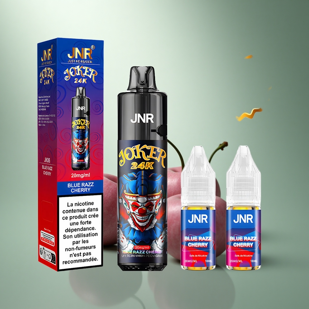 JNR Joker 24K Blauwe Framboos Kers Type-C Oplaadbare Zichtbare Vloeistofniveau