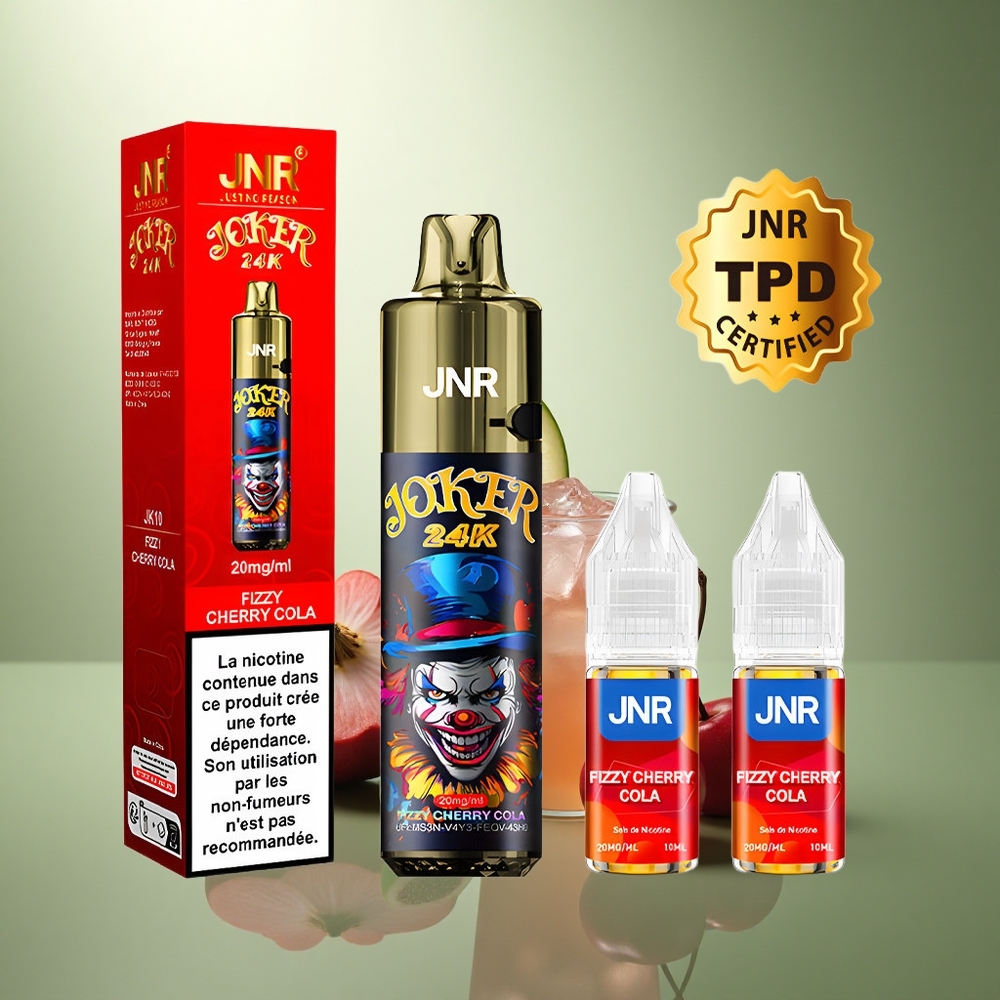 JNR Joker 24K Frisse Kers Cola met Zichtbaar Vloeistofniveau en Type-C Opladen