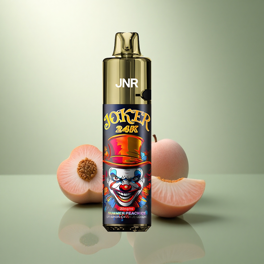 JNR Joker 24K Zomer Perzik IJs met Zichtbaar Vloeistofniveau en 800mAh Batterij