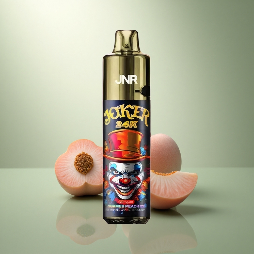 JNR Joker 24K Zomer Perzik IJs met Zichtbaar Vloeistofniveau en 800mAh Batterij