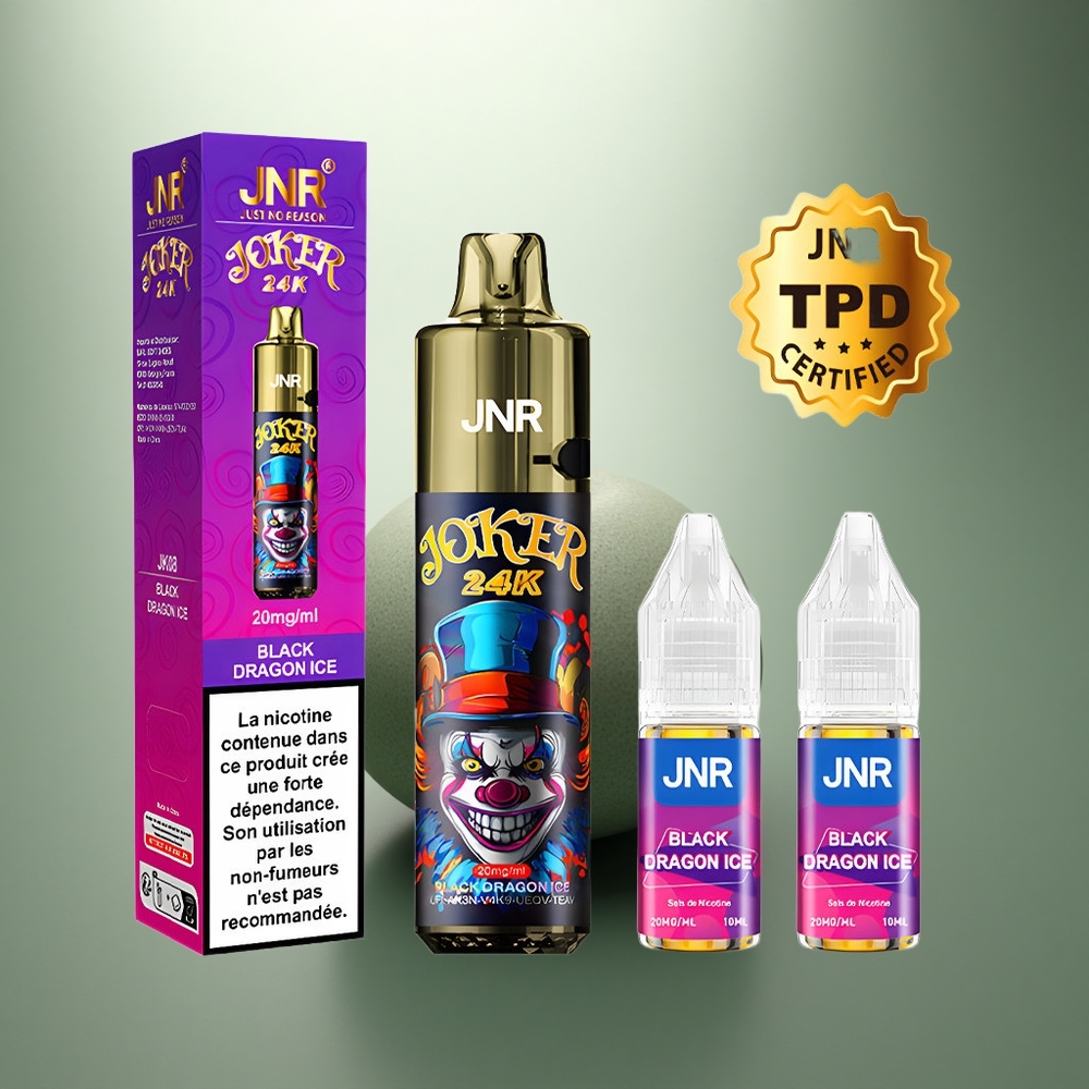 JNR Joker 24K Zwarte Draak IJs 800mAh Type-C 2%