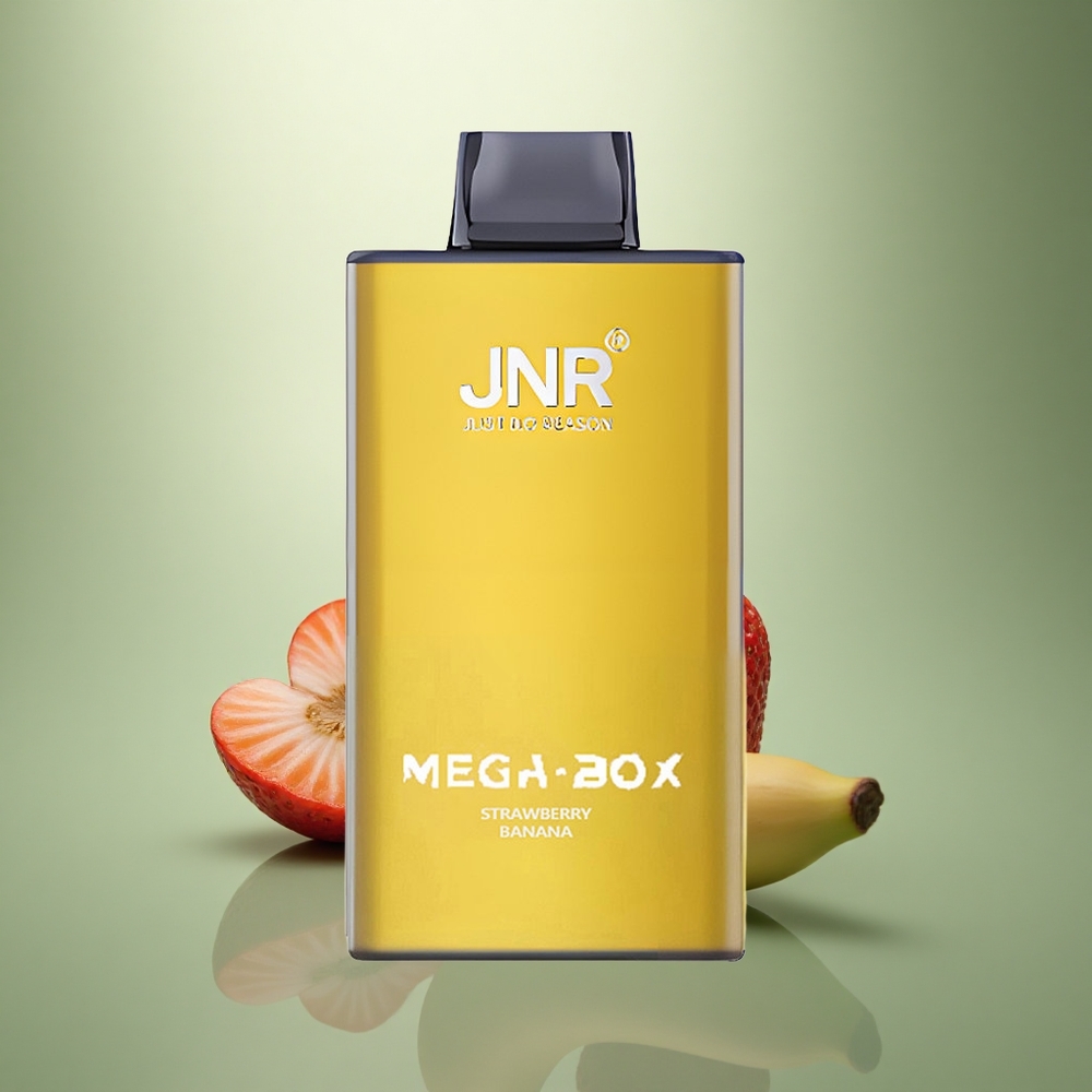 JNR Mega Box 25000 Aardbei Banaan 30ml Dual Mesh