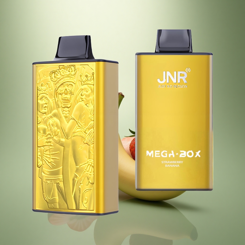 JNR Mega Box 25000 Aardbei Banaan 30ml Dual Mesh