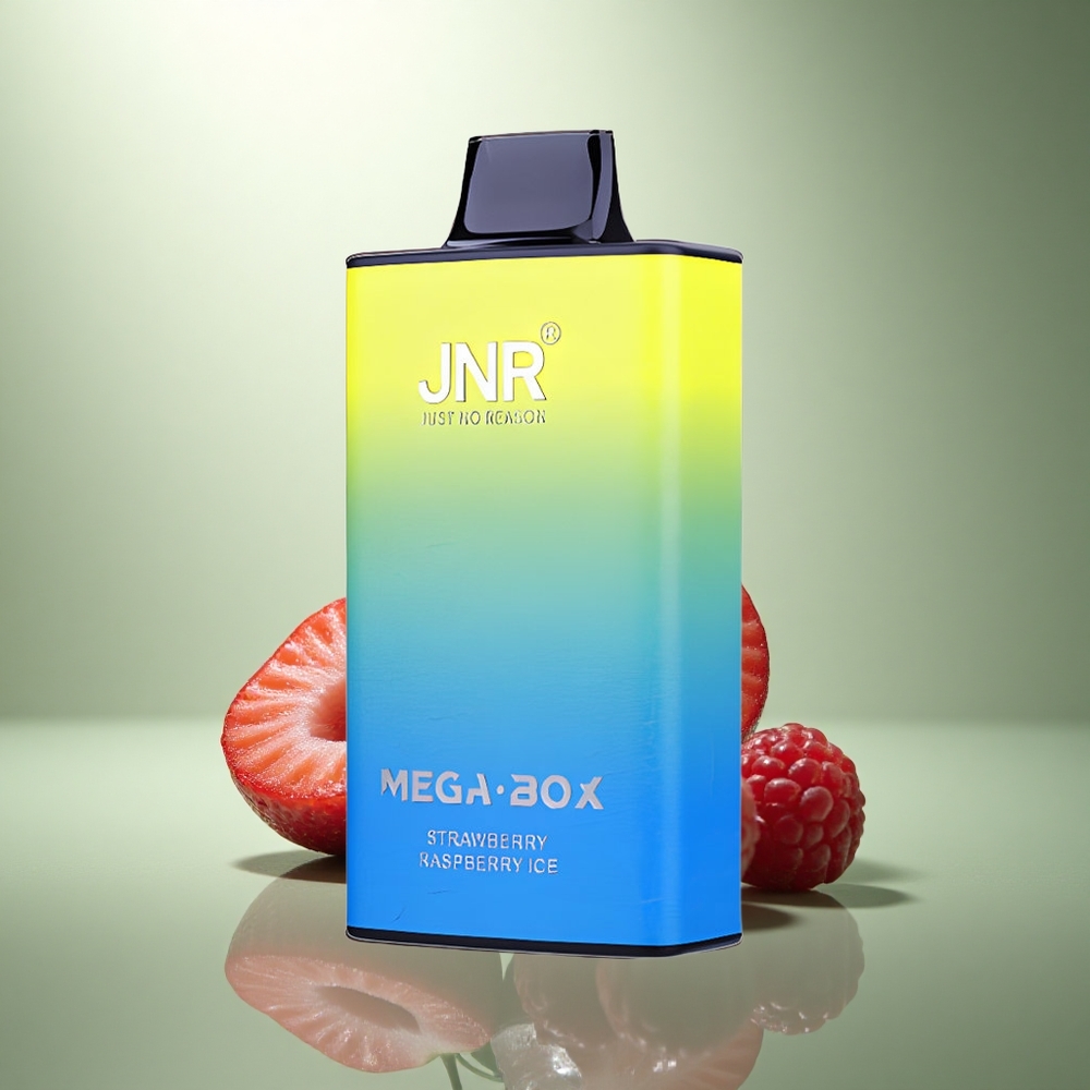 JNR Mega Box 25000 Aardbei Framboos IJs met Dual Mesh Coil & 30ml Vloeistof