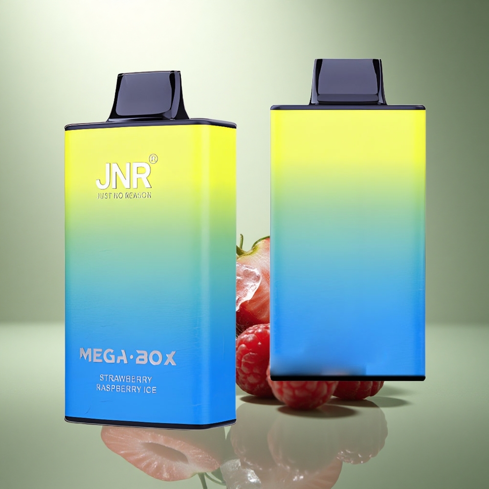 JNR Mega Box 25000 Aardbei Framboos IJs met Dual Mesh Coil & 30ml Vloeistof