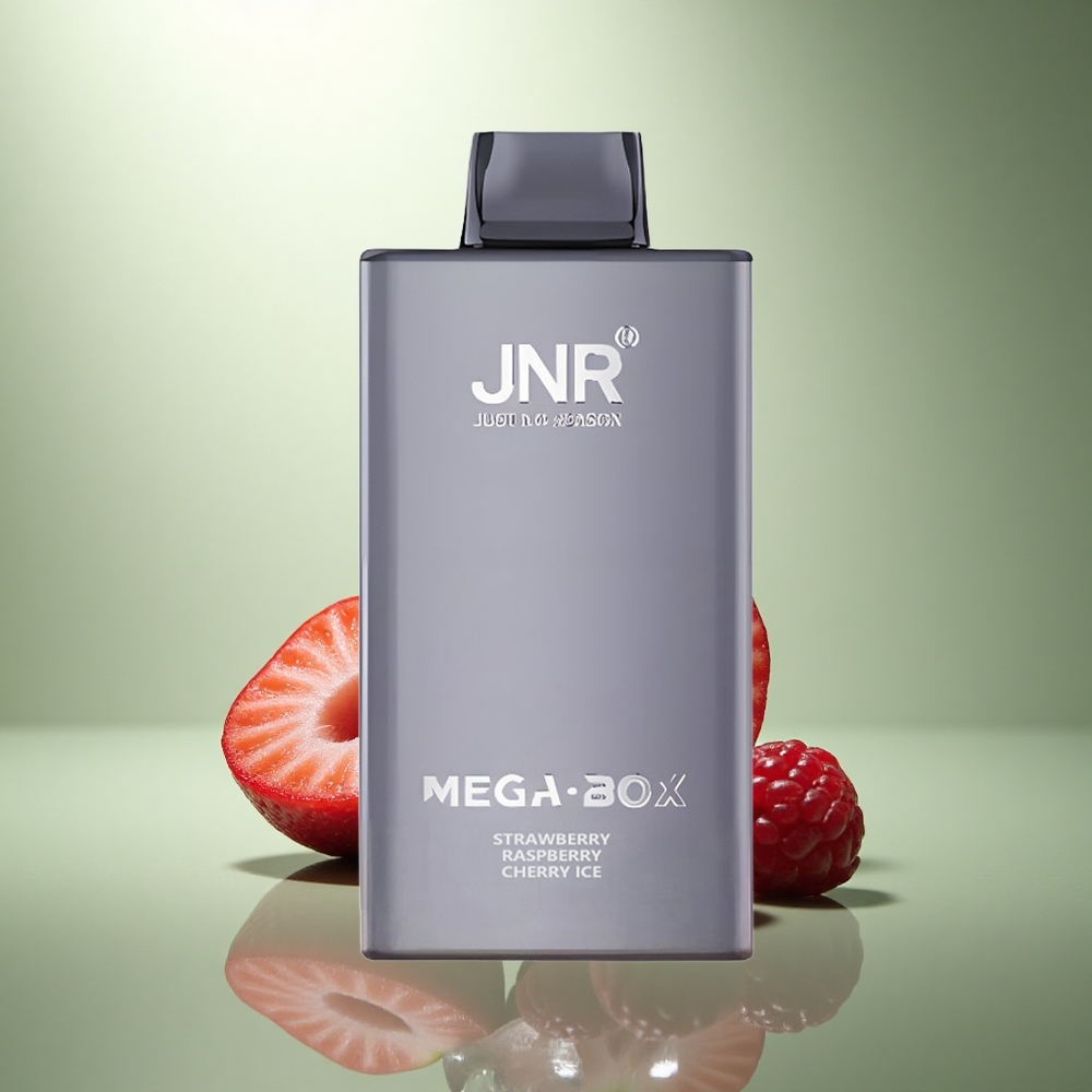 JNR Mega Box 25000 Aardbei Framboos Kers IJs 30ml Dual Mesh