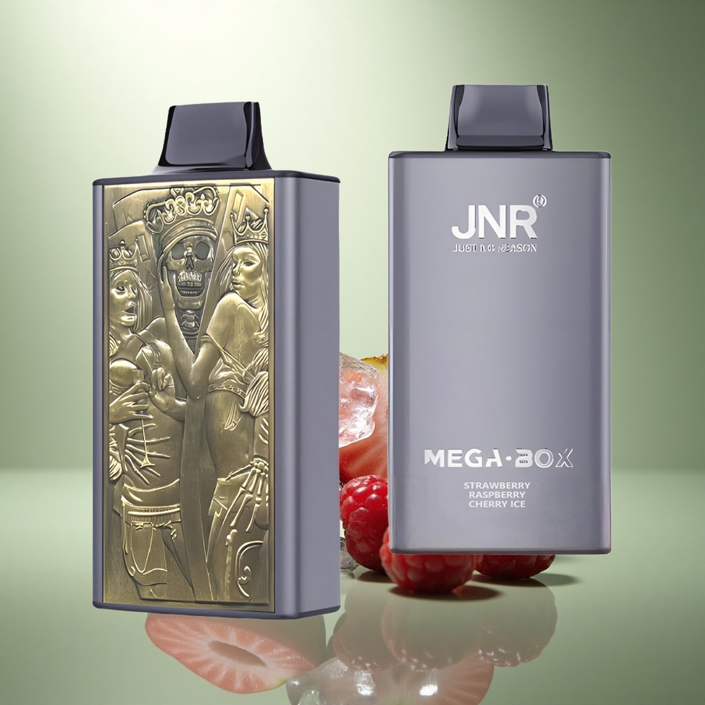 JNR Mega Box 25000 Aardbei Framboos Kers IJs 30ml Dual Mesh