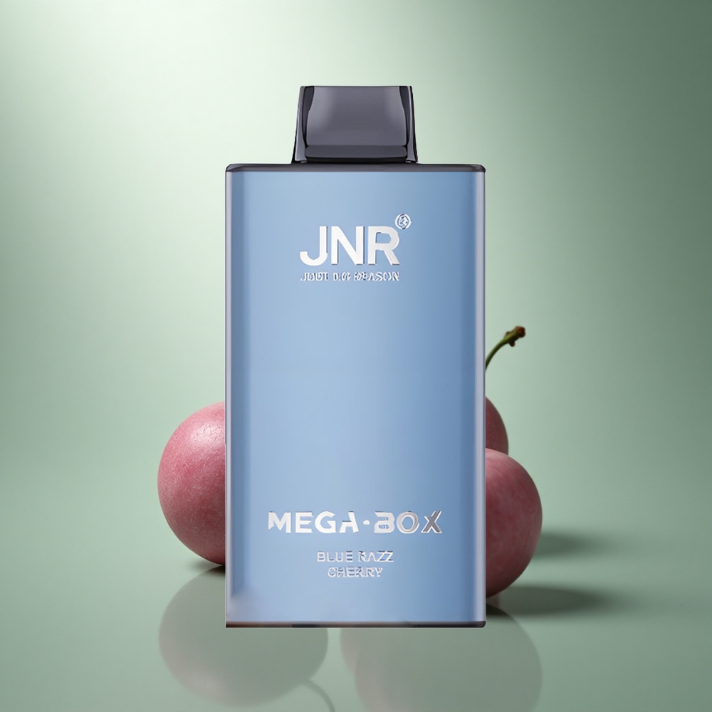 JNR Mega Box 25000 Blauwe Framboos Kers 30ml Dual Mesh