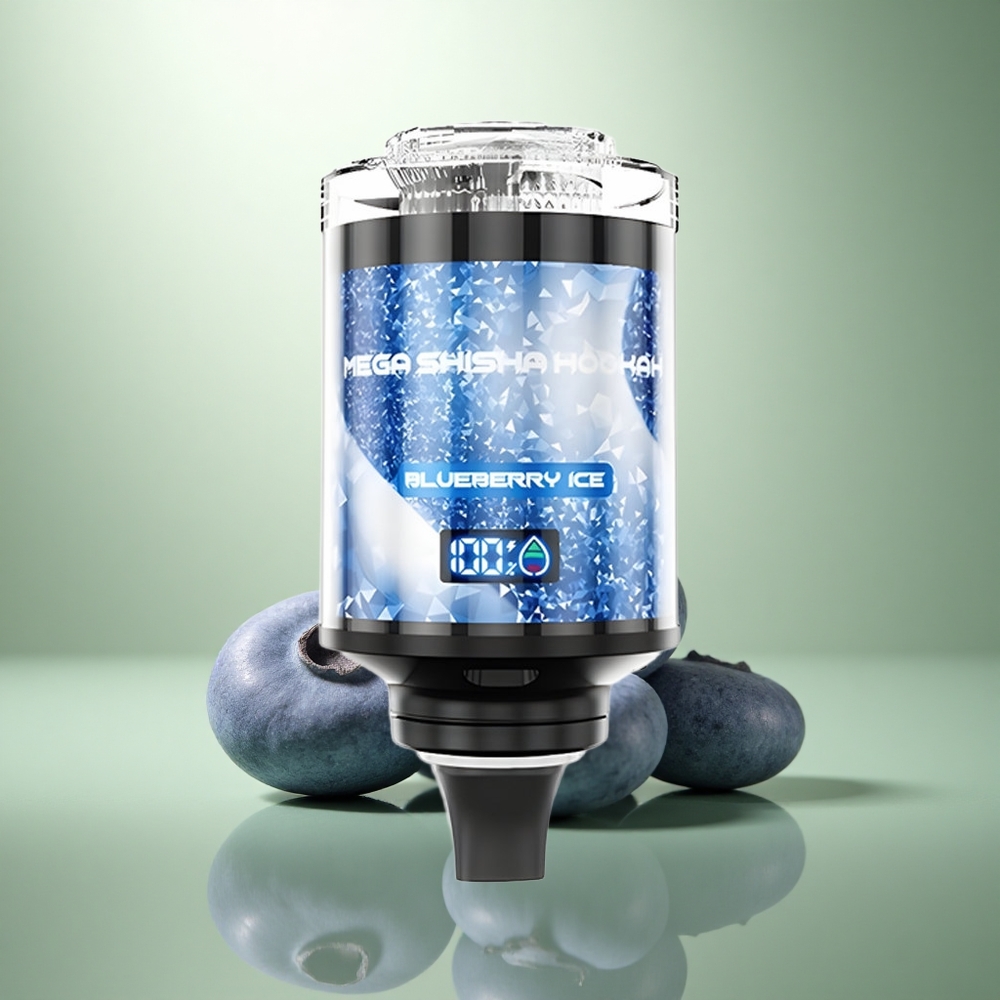 JNR Mega Shisha Hookah 100K Blauwe Bes IJs 2200mAh Type-C