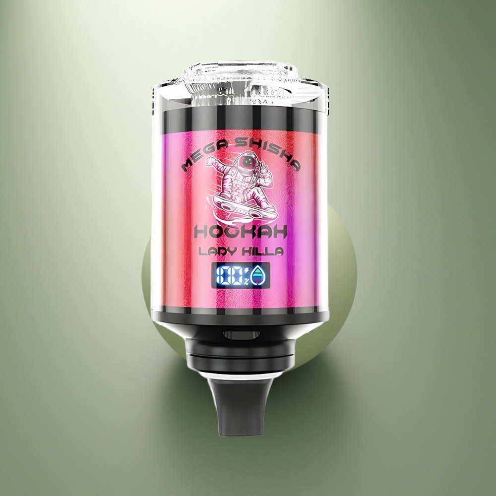 JNR Mega Shisha Hookah 100K Dame Vernietiger 2200mAHLichtscherm