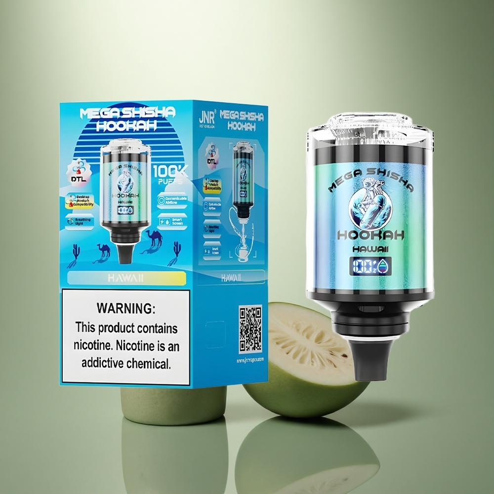 JNR Mega Shisha Hookah 100K Hawaii Grote Adem Lichtscherm