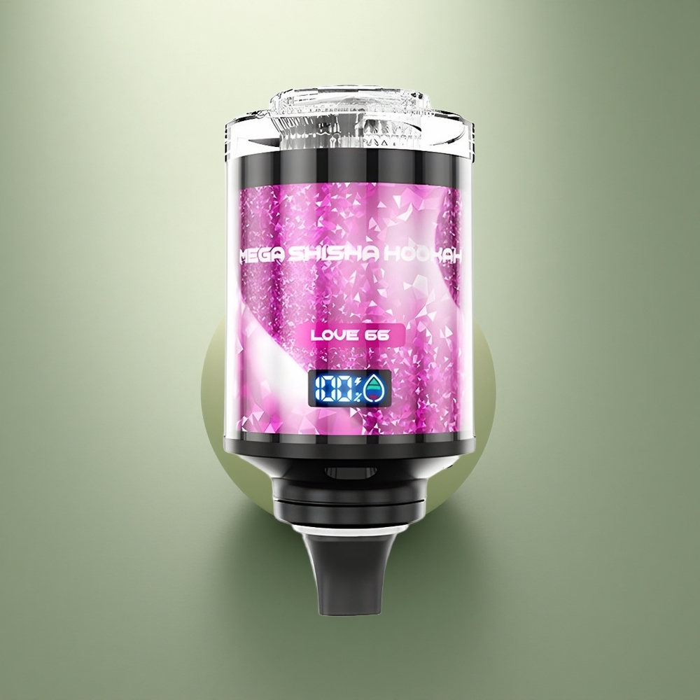 JNR Mega Shisha Hookah 100K Liefde 66 2200mAh Ademende Licht