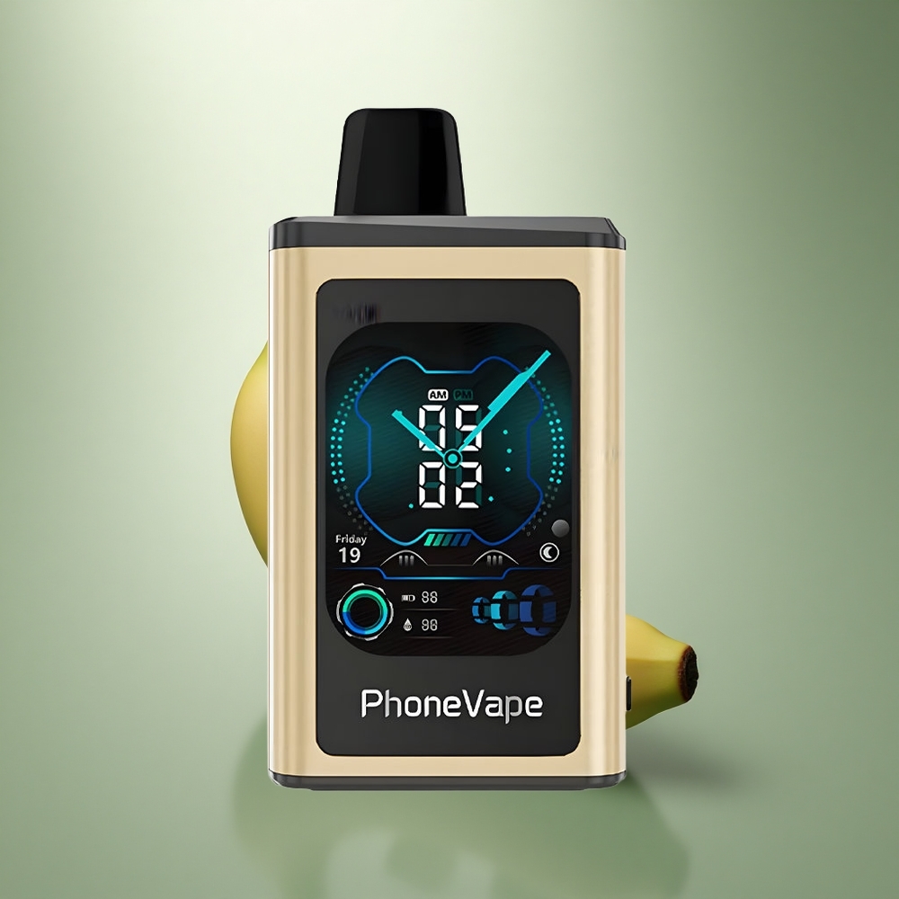 JNR PhoneVape 30000 Banaans IJs Turbo Luchtstroom App