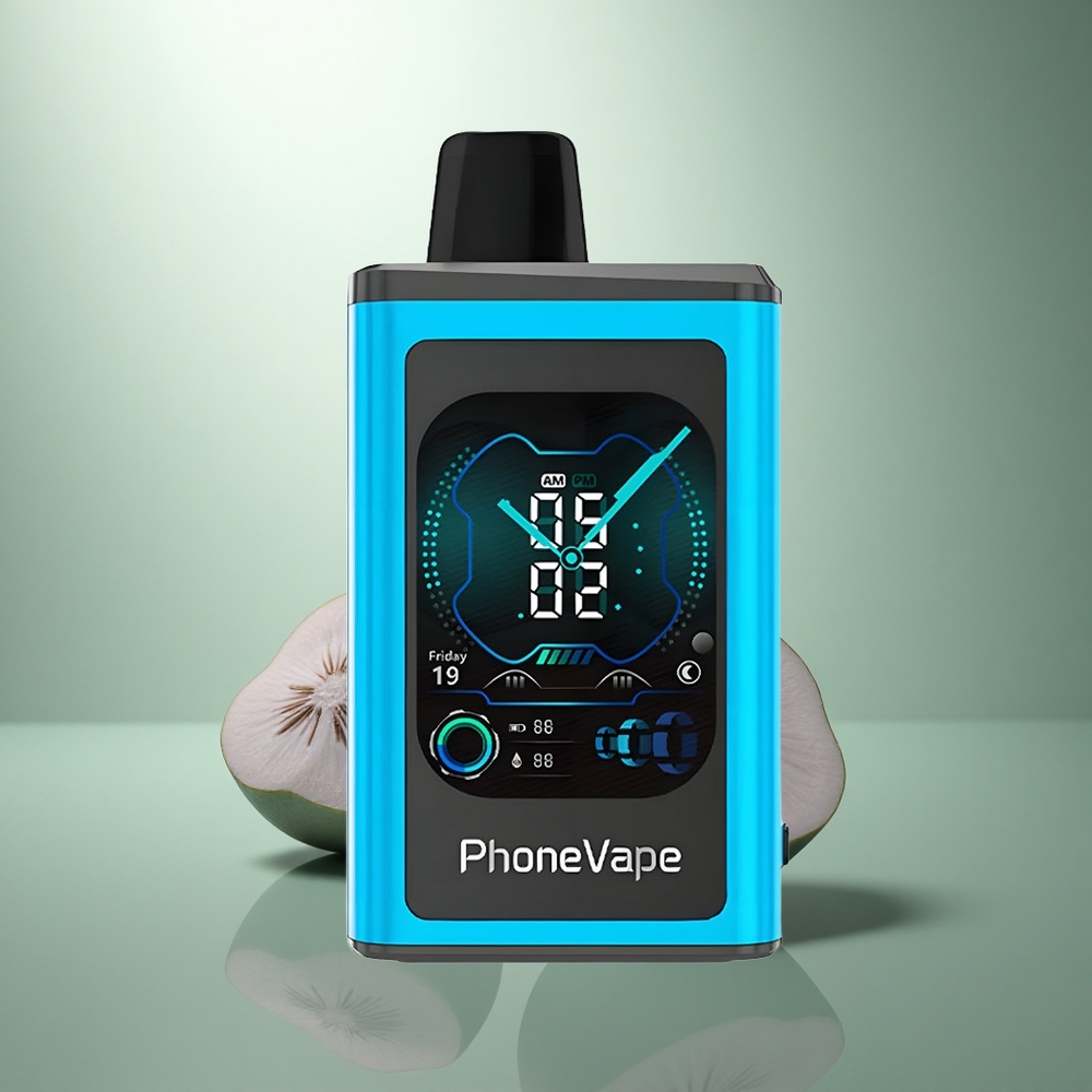 JNR PhoneVape 30000 Blauwe Framboos IJs Type-C Oplaadbaar Scherm