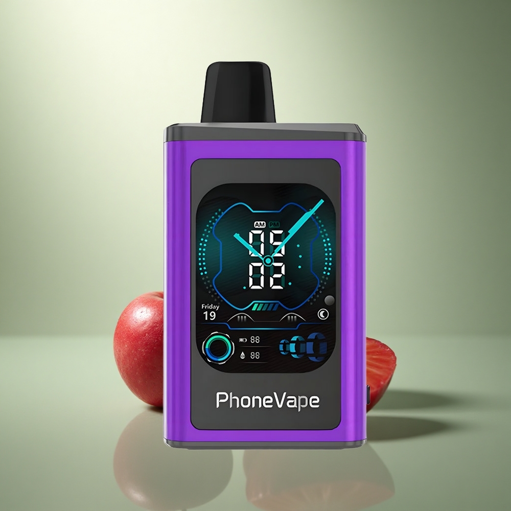 JNR PhoneVape 30000 Kers Aardbei Framboos Turbo Scherm Camera