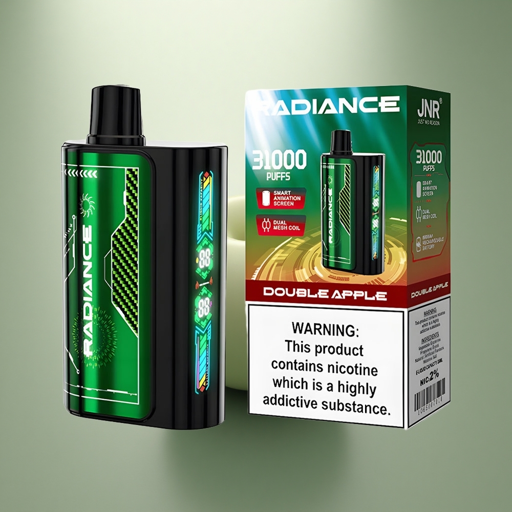 JNR Radiance 31000 Dubbel Appel 28ml Dual Mesh Scherm