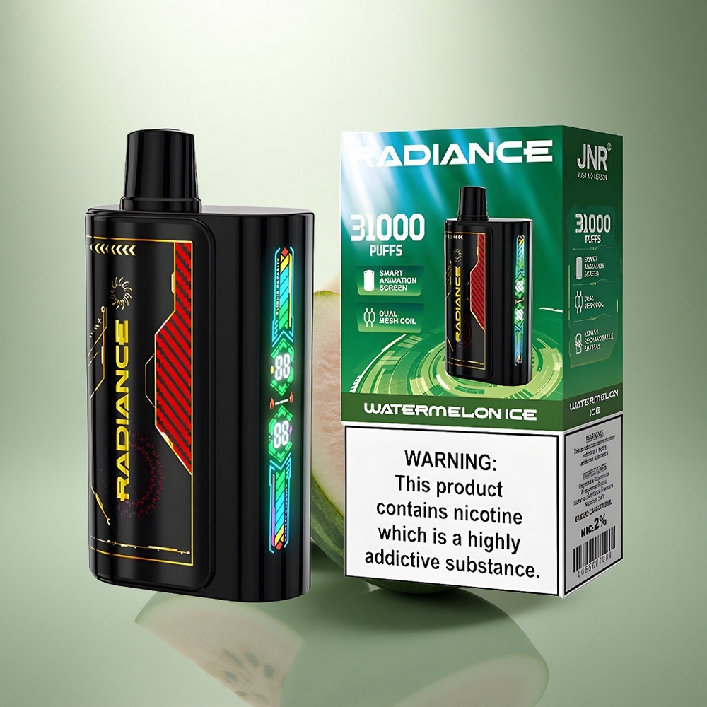 JNR Radiance 31000 Watermeloen IJs Dual Mesh Coil Type-C Oplaadbare Battery
