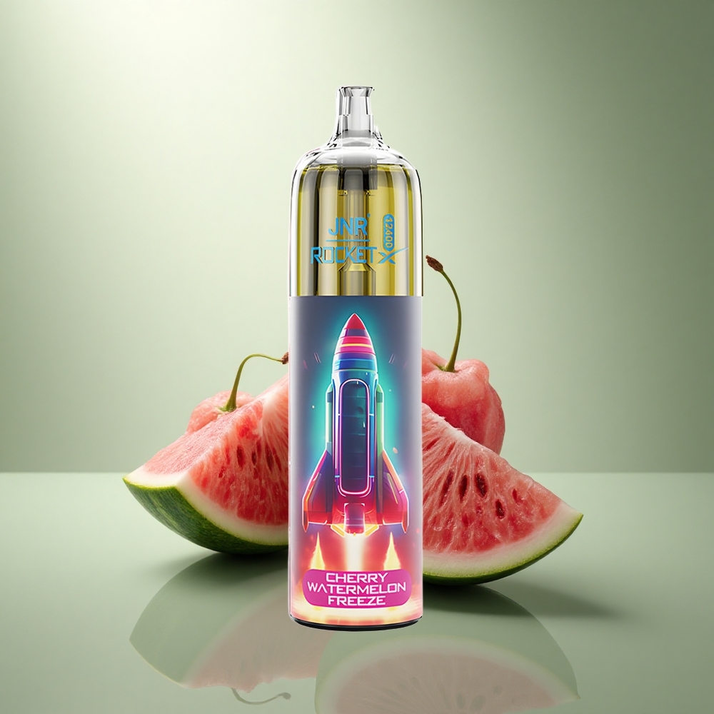 JNR Rocket-X 12400 Kers Watermeloen Vries met RGB-verlichting en Type-C Snelladen