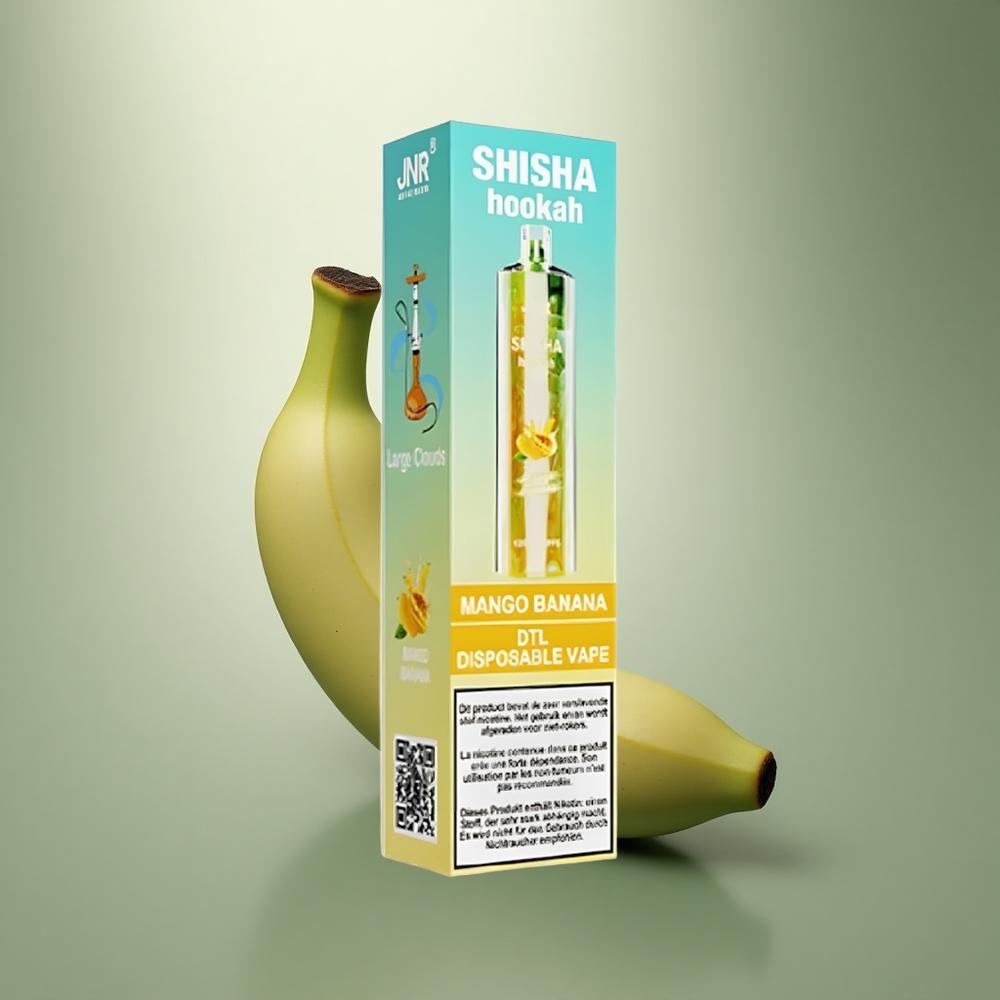 JNR Shisha Hookah 12000 Mango Banaan 24ml Type-C
