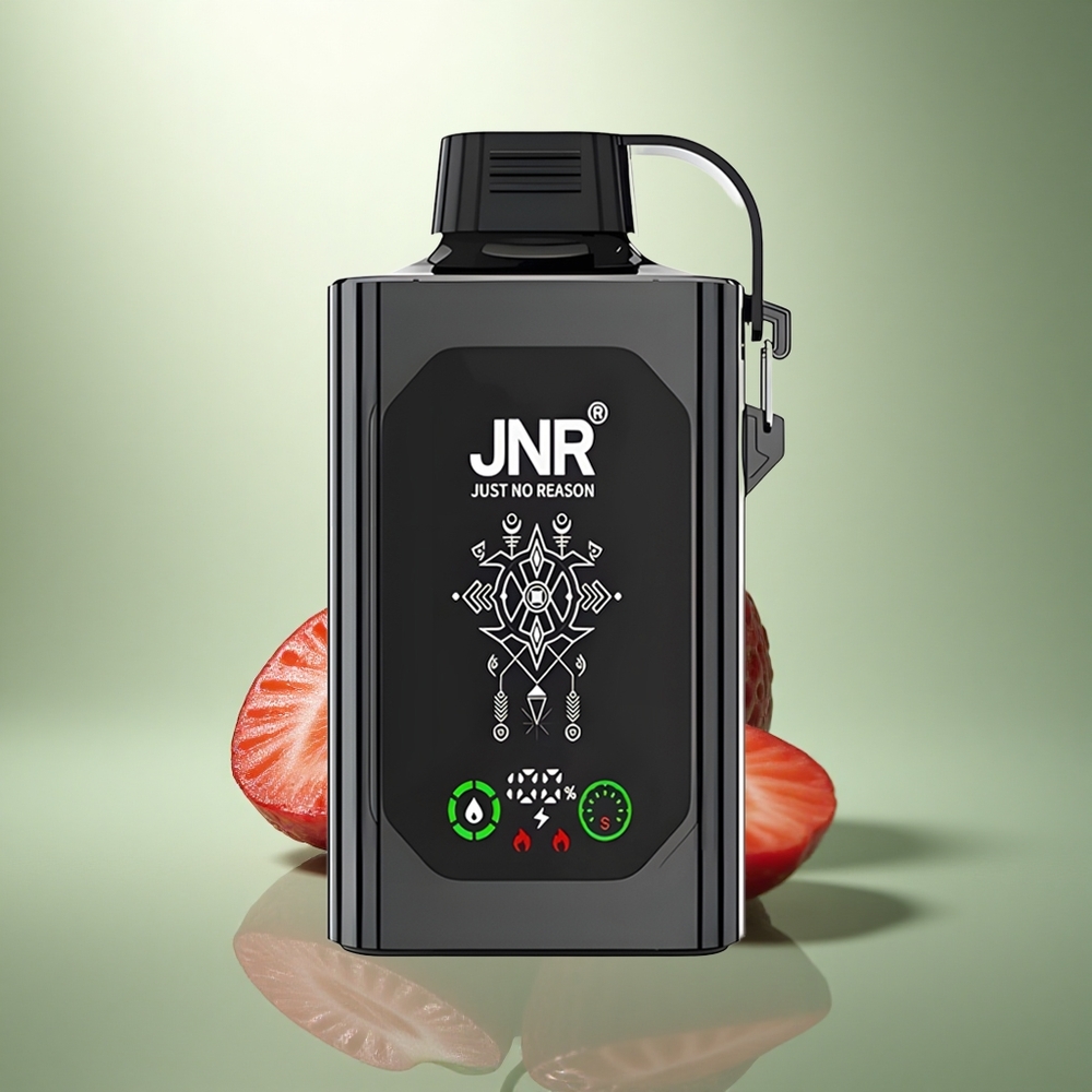 JNR Shisha Hookah Box 20500 Aardbei IJs HD Scherm Dual Mesh Coil