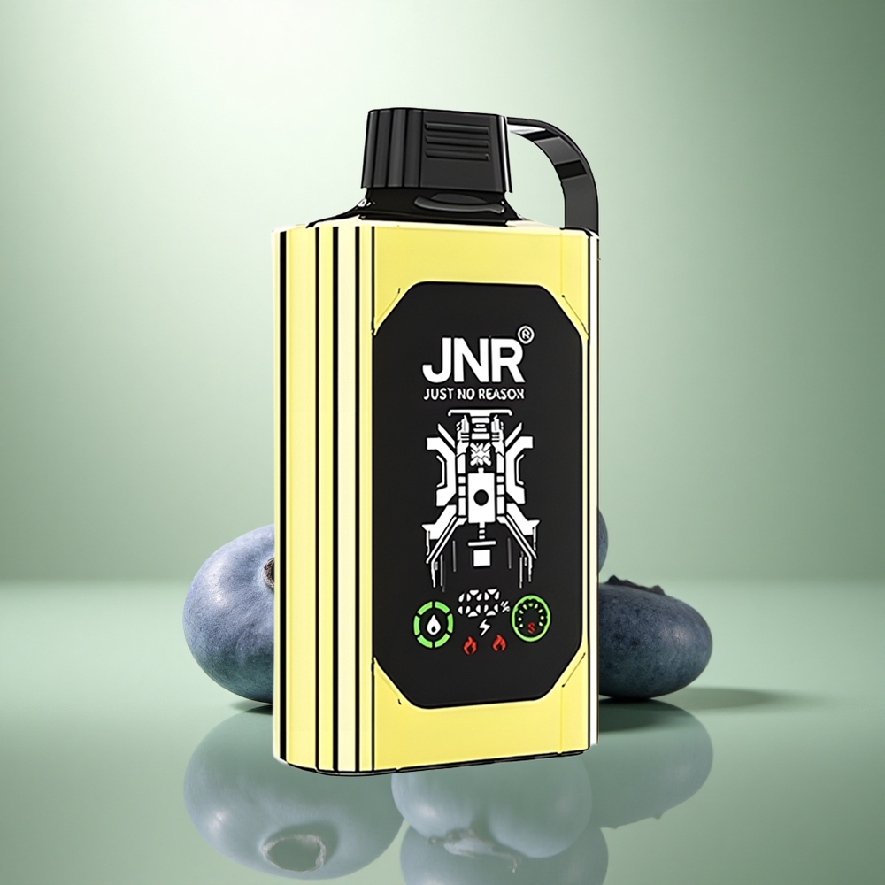 JNR Shisha Hookah Box 20500 Blauwe Bes IJs HD Scherm & Dual Mesh Coil