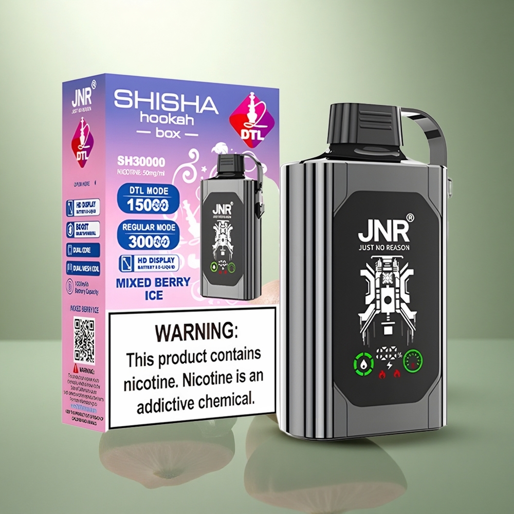 JNR Shisha Hookah Box 20500 Gemengde Bes IJs HD Display Dual Mesh Coil