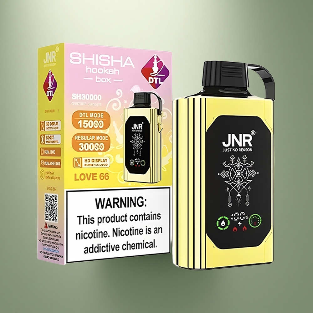 JNR Shisha Hookah Box 20500 Liefde 66 HD Beeldscherm Dual Mesh Coil Type-C