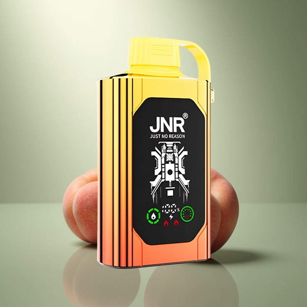 JNR Shisha Hookah Box 20500 Sappige Perziken HD Scherm & Dual Mesh Coil
