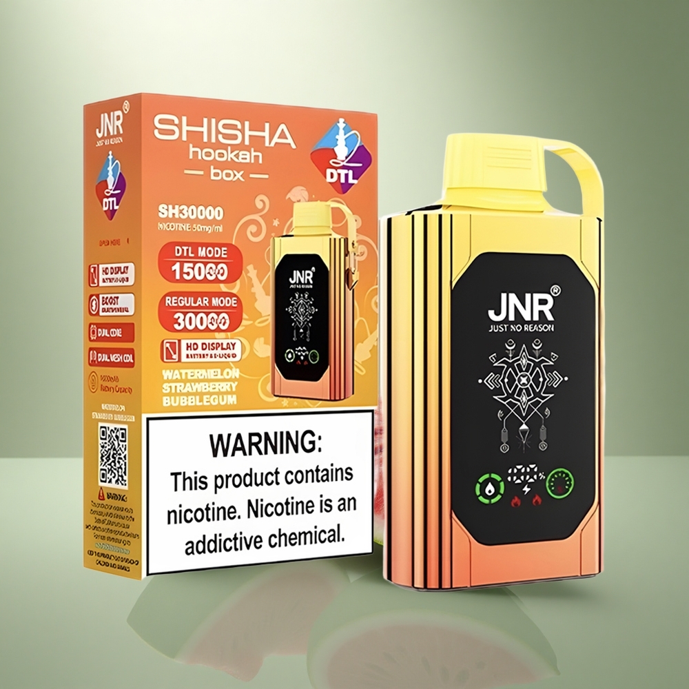 JNR Shisha Hookah Box 20500 Watermeloen Aardbei Bubblegum HD Dual Mesh 25ml Type-C