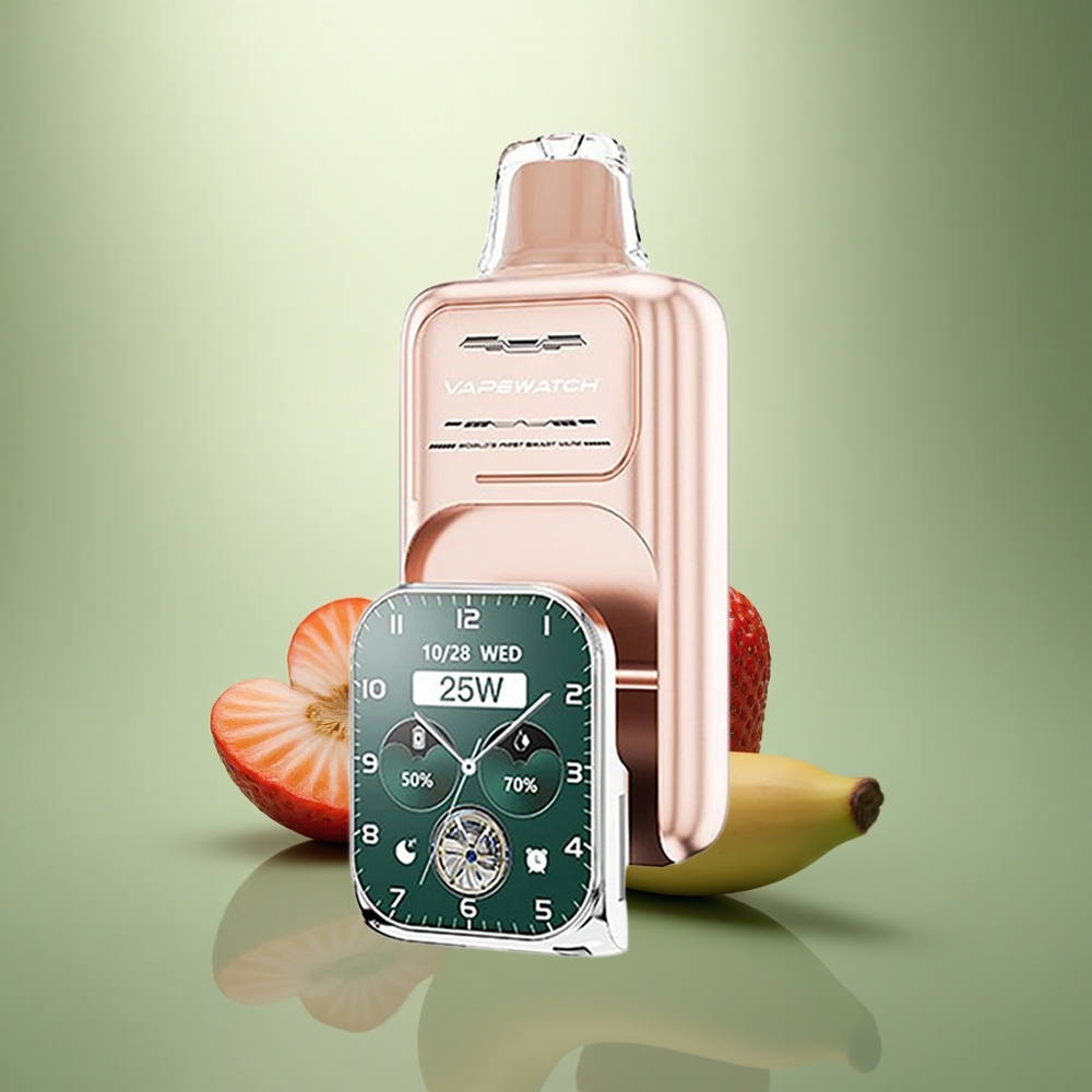 JNR VapeWatch 30000 Aardbei Banaan 19mL Dual Mesh 5%