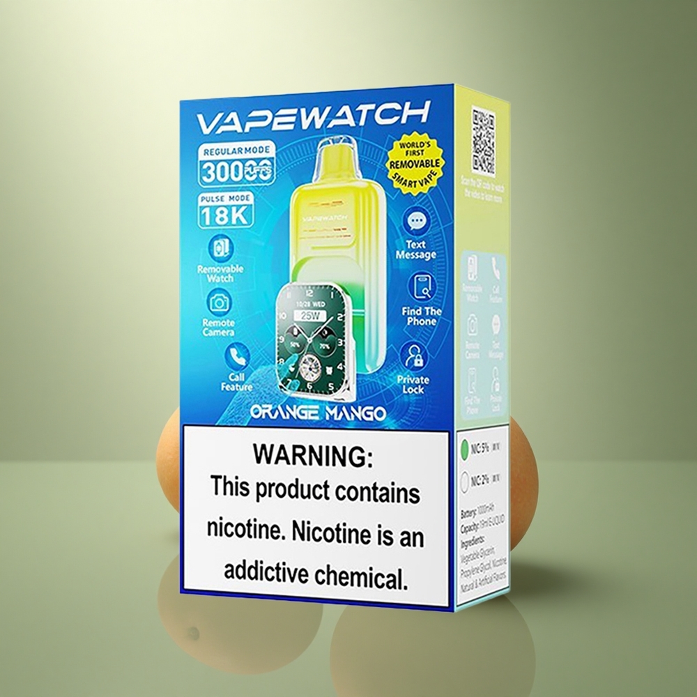JNR VapeWatch 30000 Oranje Mango Dubbele Mesh 19mL 5%