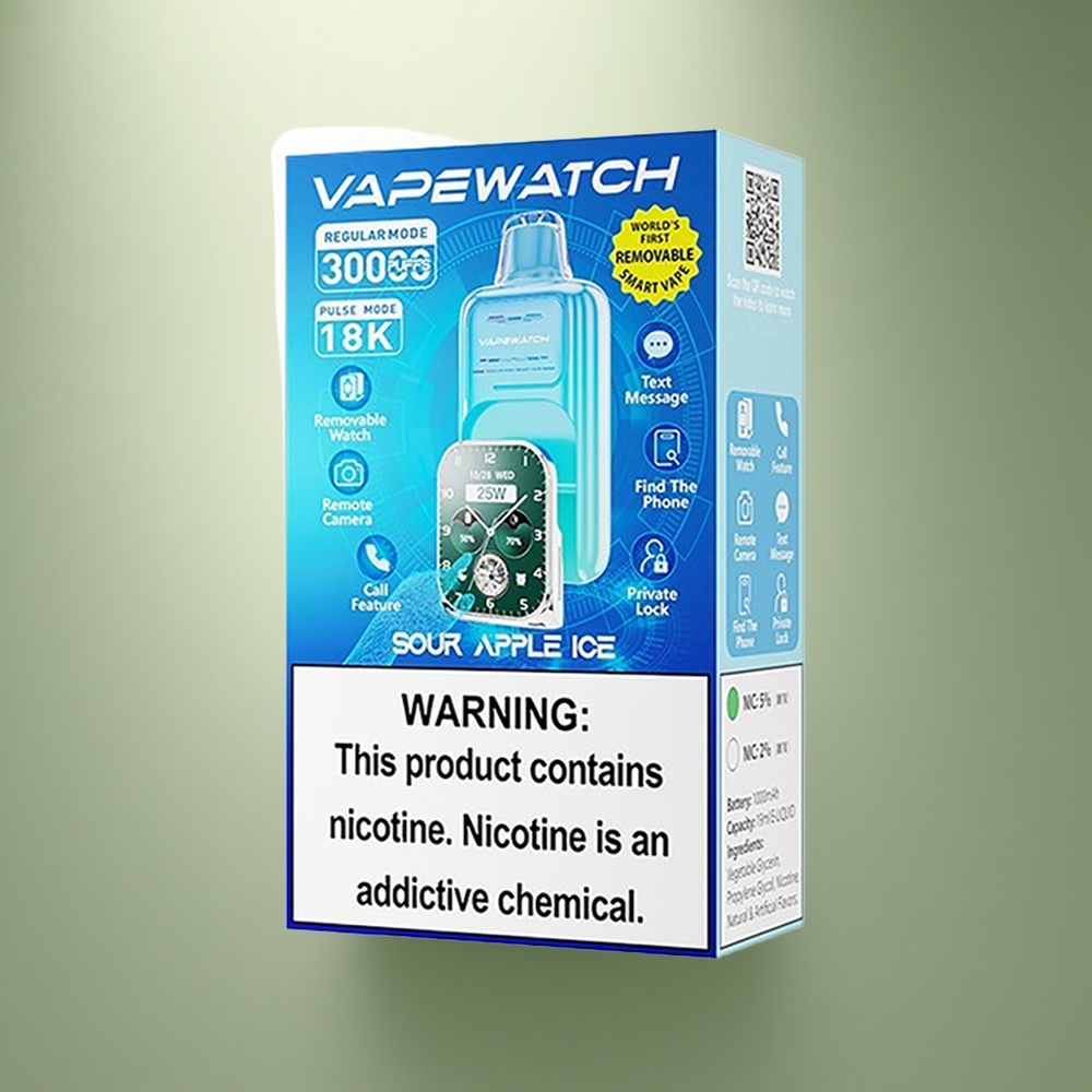 JNR VapeWatch 30000 Zure Appel IJs Dual Mesh Coil 19mL 1000mAh