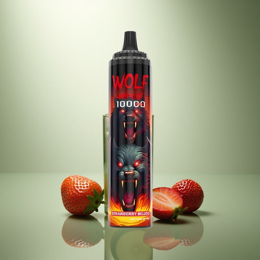 JNR Wolf Niplo 10000 Aardbei Mojito 20ml 650mAh Type-C