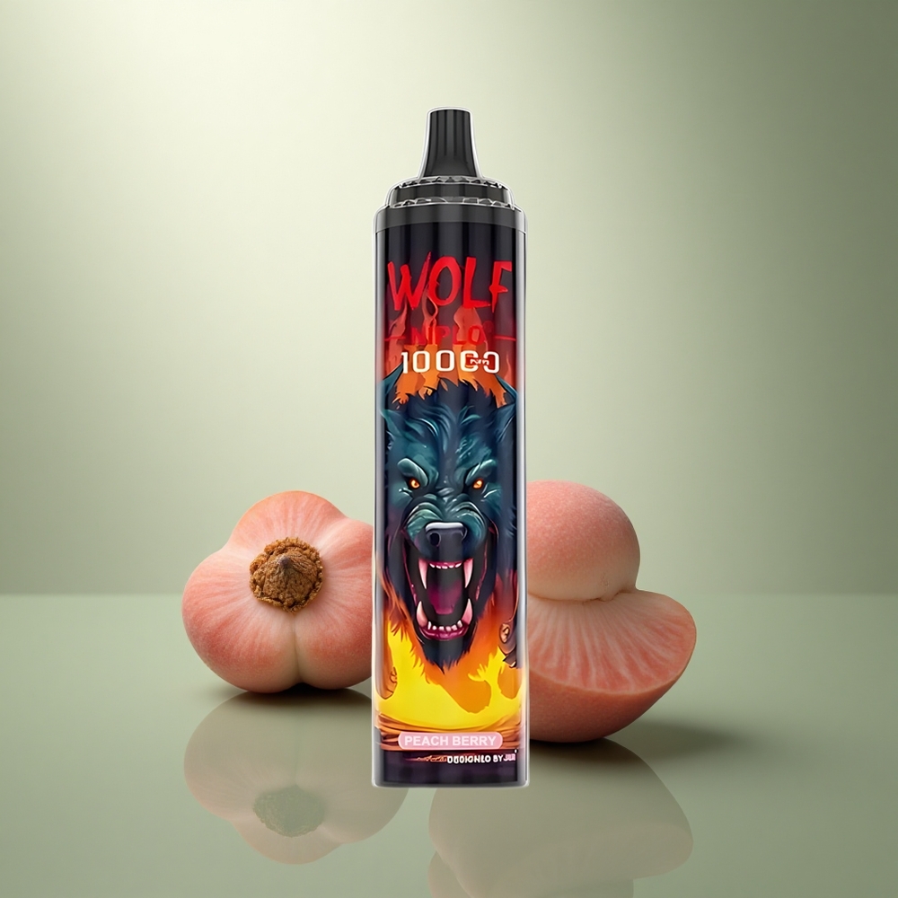 JNR Wolf Niplo 10000 Perzik Bes 20ml Type-C