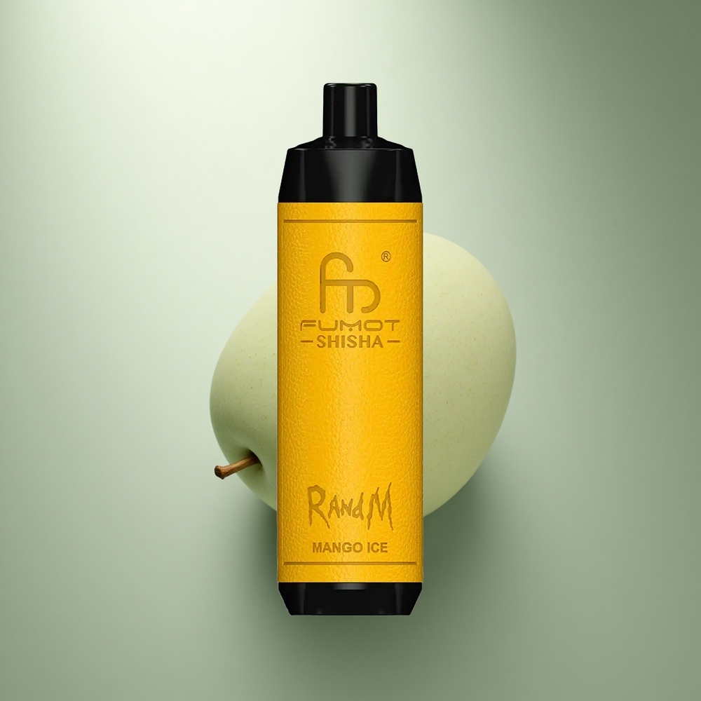 RandM Fumot Shisha 10000 Puffs Mango IJs met LED en 18ml Vloeistof
