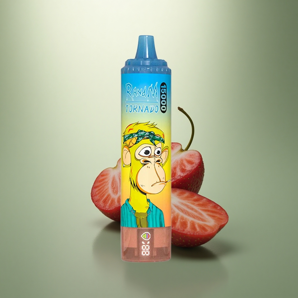 RandM Fumot Tornado 15000 Puffs Aardbei 25ml 850mAh Mesh