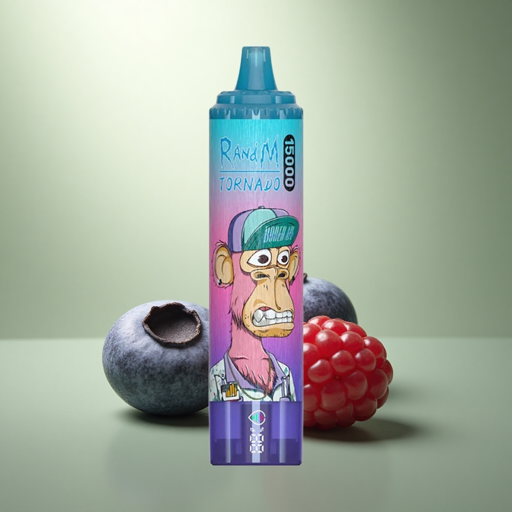 RandM Fumot Tornado 15000 Puffs Blauwe Framboos 25ml Mesh