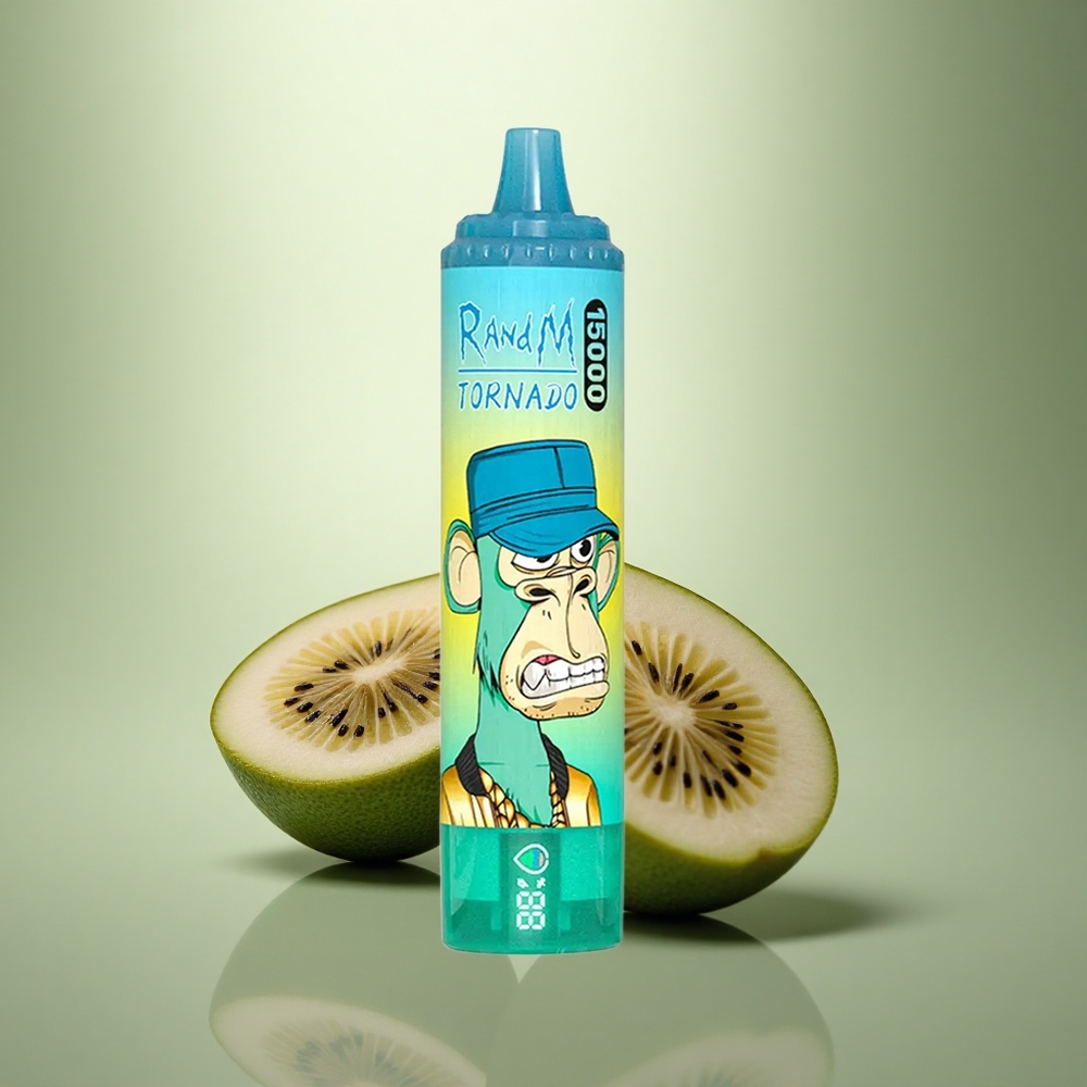 RandM Fumot Tornado 15000 Puffs Kiwi Passievrucht Guave 25ml Mesh LCD