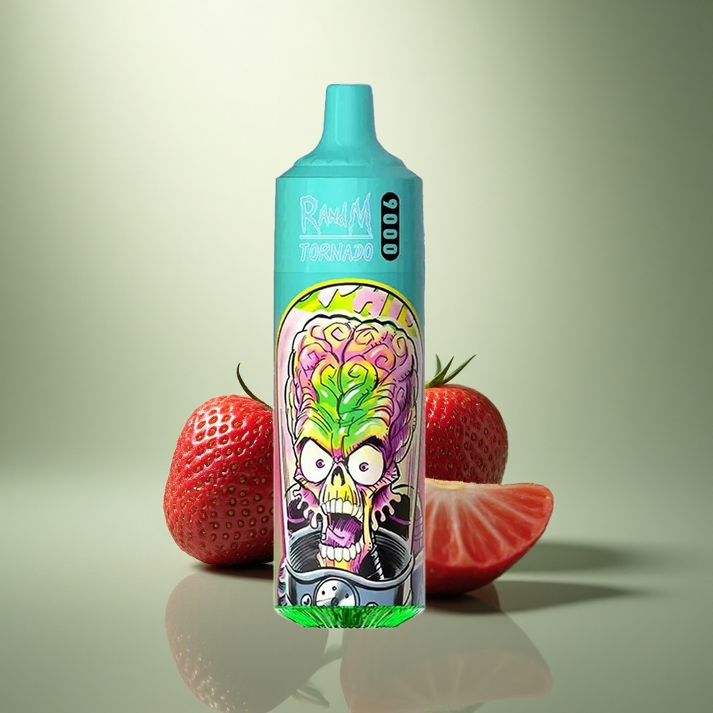 RandM Fumot Tornado 9000 Puffs Aardbei Granaatappel 9000 Puffs 18 mL Mesh Coil