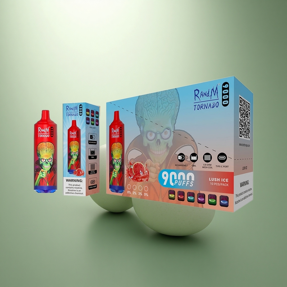 RandM Fumot Tornado 9000 Puffs Frisse IJsbries 9000 Mesh RGB
