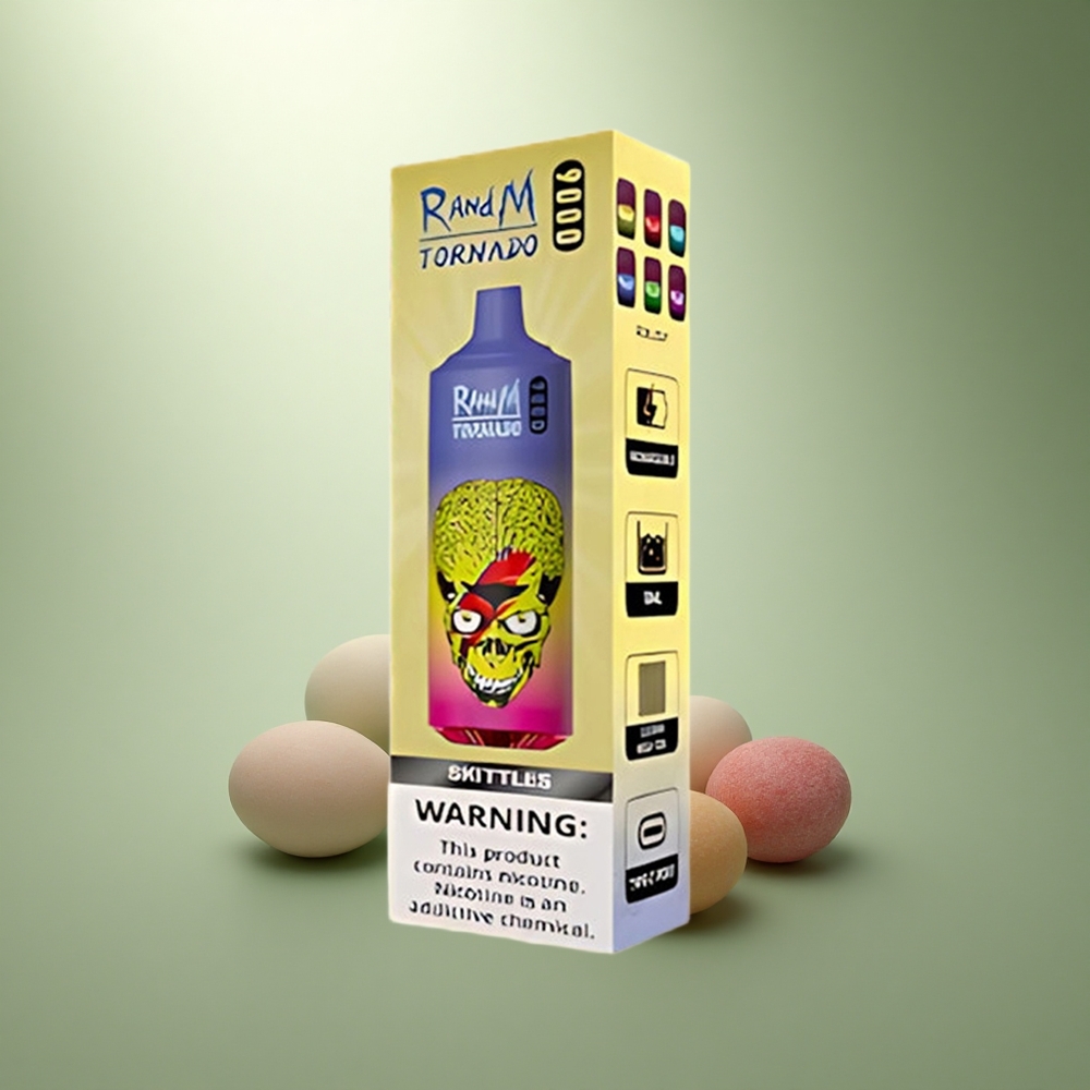 RandM Fumot Tornado 9000 Puffs Regenboog 9000 Damp Mesh Coil