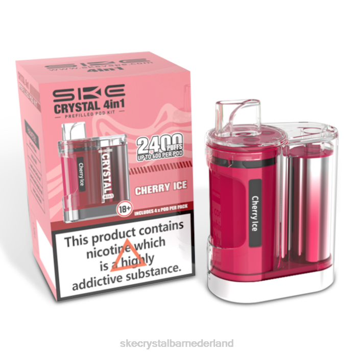 SKE Crystal Vape Kopen - SKE Crystal 2400 4-in-1-podkit kersen ijs RF6699