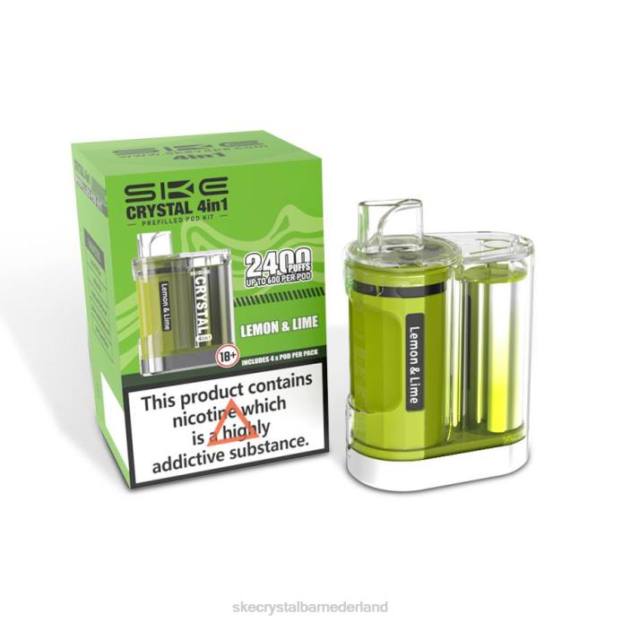 SKE Vape Kopen - SKE Crystal 2400 4-in-1-podkit Citroen limoen RF668