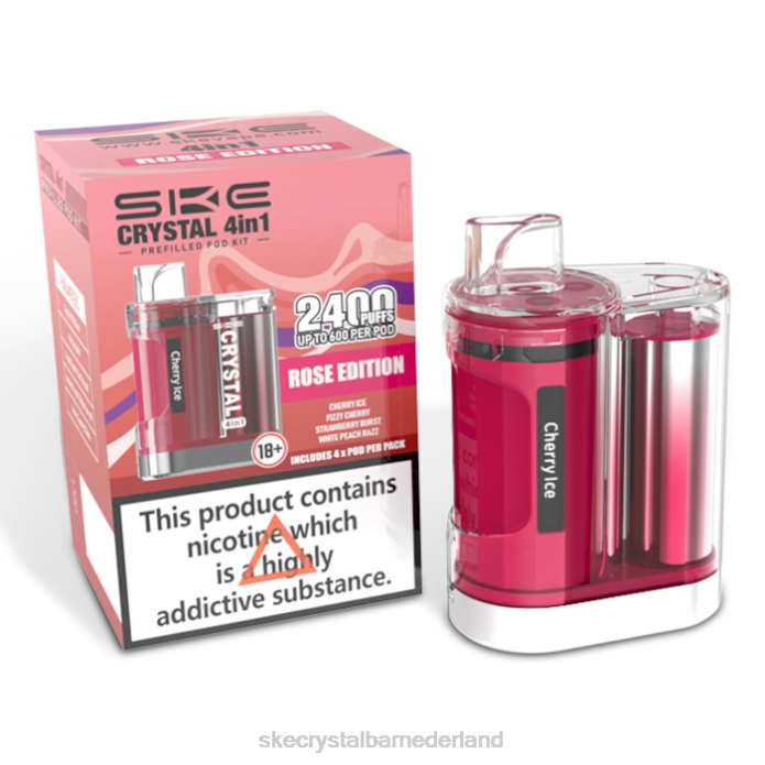 SKE Vape Kopen - SKE Crystal 2400 4-in-1-podset gemengd rozen editie RF6698