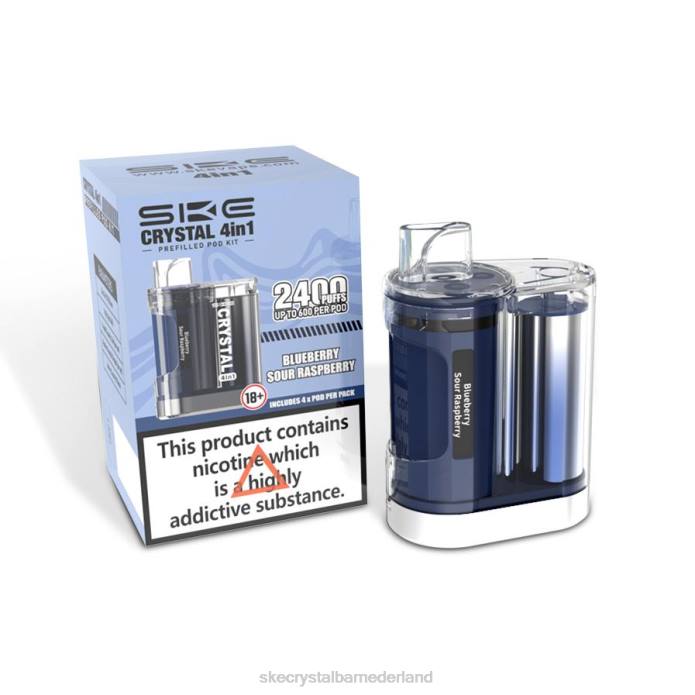 SKE Wegwerp Vape - SKE Crystal 2400 4-in-1-podkit bosbes zure framboos RF667