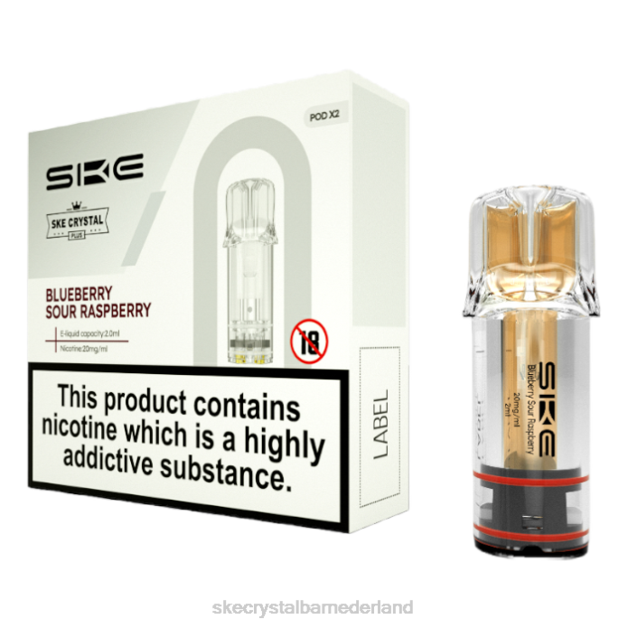 SKE Wegwerp Vape - SKE Crystal dampen plus pods bosbes zure framboos RF66107
