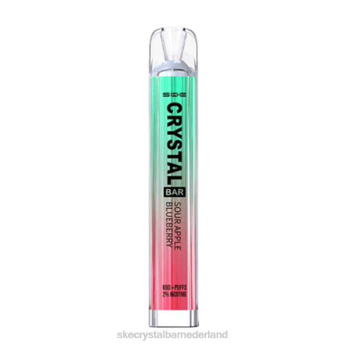 SKE Vape Amsterdam - SKE Crystal bar wegwerpdamp zure appel en bosbes RF6684